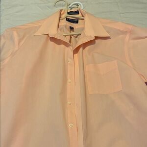 Stafford Men's Light Orange Dress Shirt